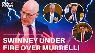 John Swinney faces GRILLING from MSPs over Peter Murrell embezzlement scandal