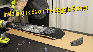 Installing skid plates on the DECOMPOSED Reggie Barnes skateboard