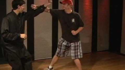 Praying Mantis Kung Fu: Outside Forearm Block Groin Kick