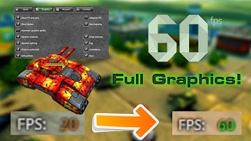 Tanki Online How to fix fps + lag ! 60 fps Full Graphics