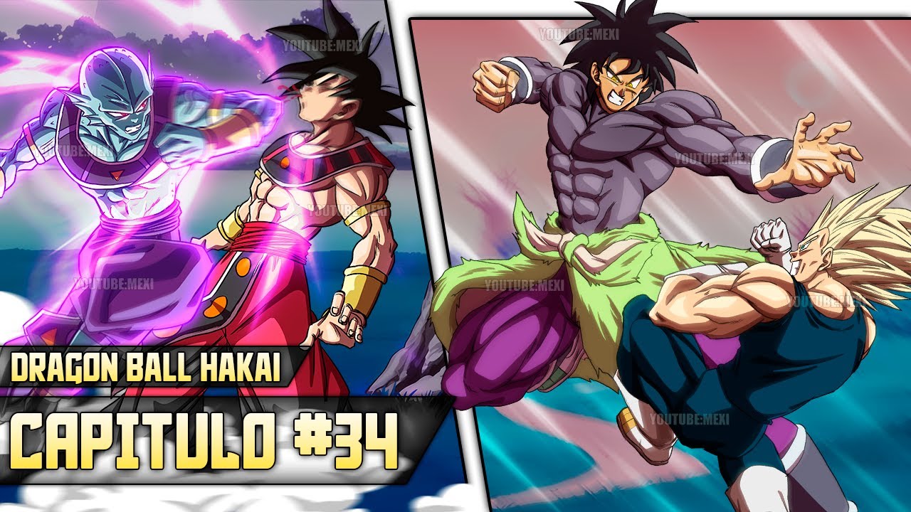 Dragon Ball Hakai Capitulo 34 | Vegeta ENFRENTA a Broly | Giin ATACA a Goku