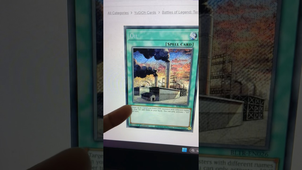 Oil Is Expensive Even In Yu-Gi-Oh Cards