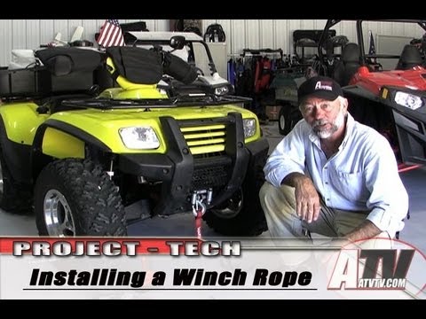 ATV Television - Installing an ATV Synthetic Winch Cable 