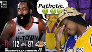 Lakers fan reacts to losing game 1 ...