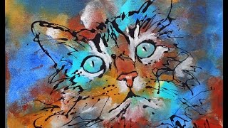 Vidéo des tableaux représentant des Chats par Axelle BOSLER