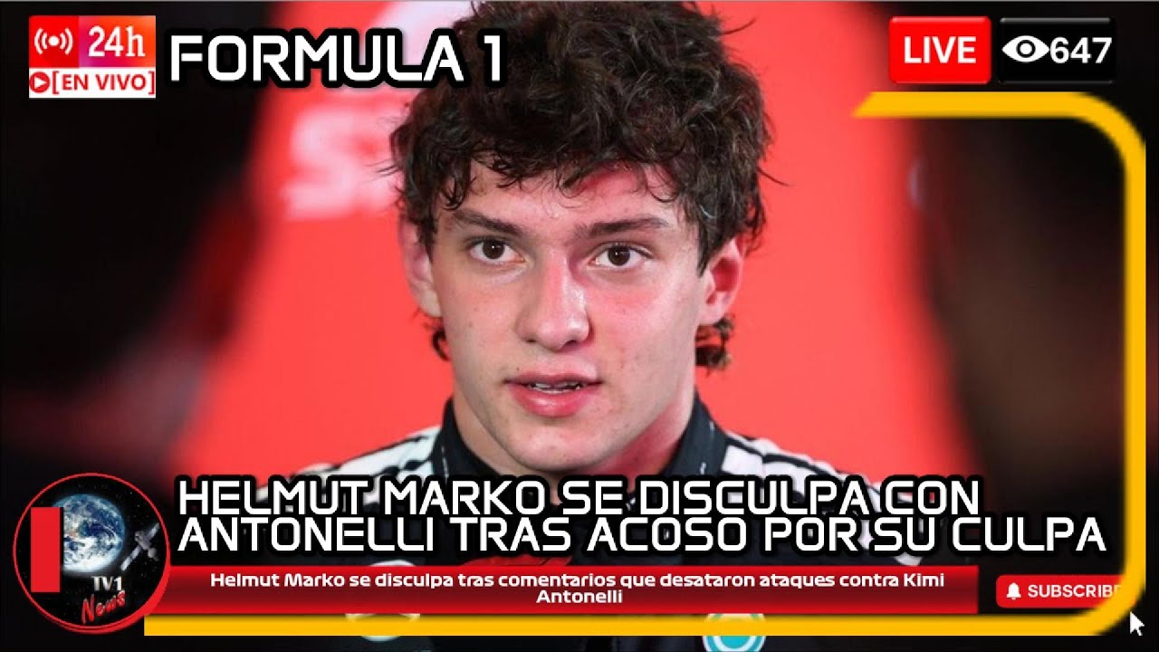 Helmut Marko se disculpa tras comentarios que desataron ataques contra Kimi Antonelli