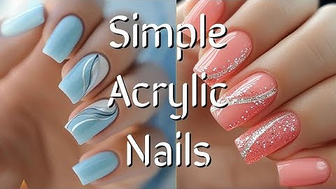Quick & Easy Acrylic Nails | Simple Nail Art Designs