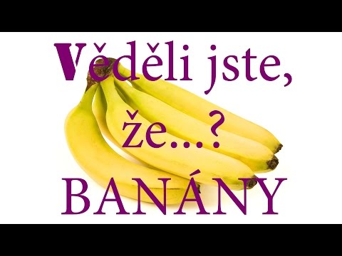 Video: Jak Skladovat Banány