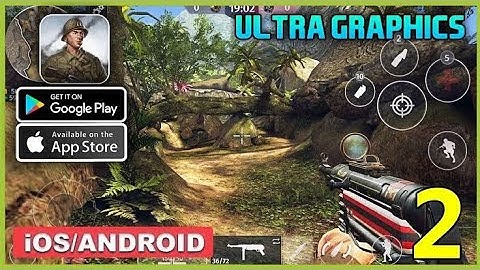 World War 2 Combat gameplay❤️Max graphic setting 120 FBS - Gameplay Android, iOS