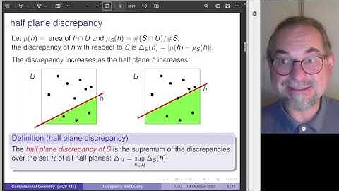 Discrepancy and Duality: the dual of counting points below a line  is counting lines below a point.
