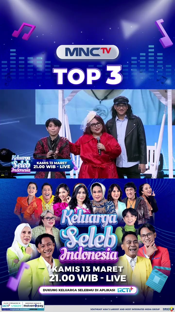 TOP 3 KELUARGA SELEB INDONESIA, SIAP SIAP DENGAN AKSI BATTLE LUCU DAN SERU PARA PESERTA