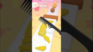 New Perfect Slices Banana cutting challenge #shortsfeed #gaming