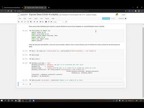 importa datos a mysql con python: tutorial de mysql... Importar datos a MySQL usando Python - YouTube