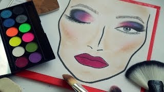 Рисуем макияж на Face Charts / Face Charts Tutorial