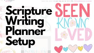 Scripture Writing Setup ft Print Pray Slay