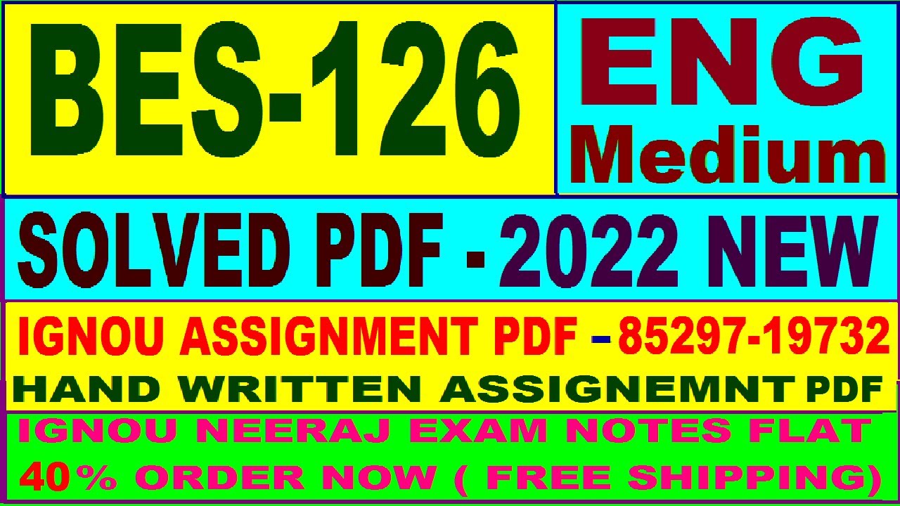 ignou bed solved assignment 2021 22