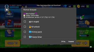 Mini Football 1.0.7 [GG] Script [English] Game Guardian screenshot 3
