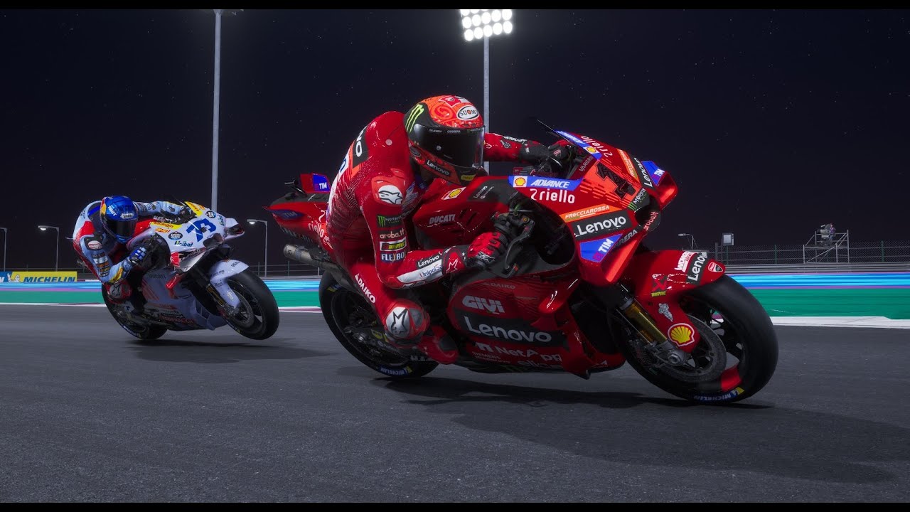 ALEX MARQUEZ VS PECCO BAGNAIA MOTOGP DOHA QATAR 2024 SEASONS MOD TV ...