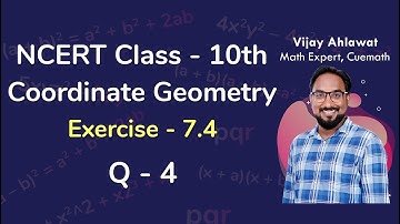 Class 10 Chapter 7 Ex 7.4 Q 4 Coordinate Geometry  Maths NCERT CBSE
