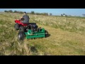 Alpha 2016 flail mower with centre mount engine and cool drive transmission. Folded hammer flails