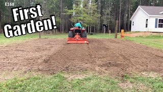 how to till a garden with a compact tractor