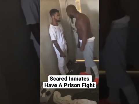 Scared Inmates Have A Prison Fight 😳😂 #comedy #jail #fight #dscottgottalent