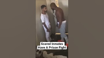 Scared Inmates Have A Prison Fight 😳😂 #comedy #jail #fight #dscottgottalent