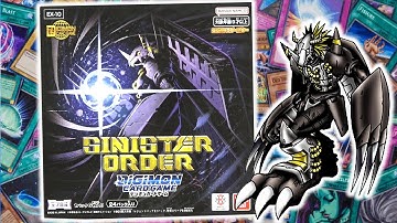 Evil Digimon Return?! EPIC Digimon Sinister Order EX10 Box Opening!