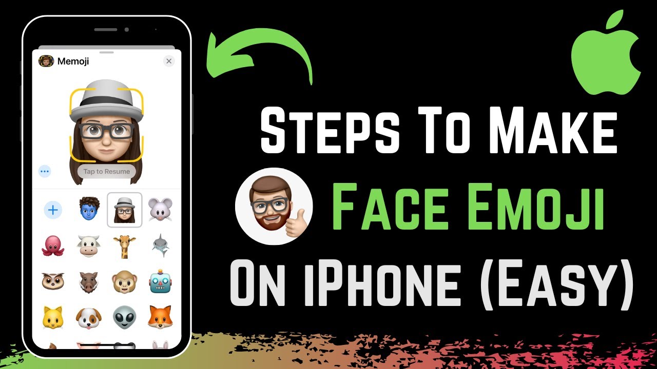 How To Create A Face Emoji On Iphone ! - Youtube
