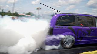@RichRebuilds  & his 1,000HP Hellcat Charger "MINIVAN" at the STRIP & its a F***ING BEAST!