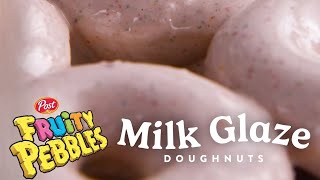 A Tale of Two Donuts Part 2: Tasting the NEW Fruity Pebble Cereal Milk Donut from Krispy Kreme