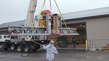 CNC Machine Delivery at Great Country Timber Frames