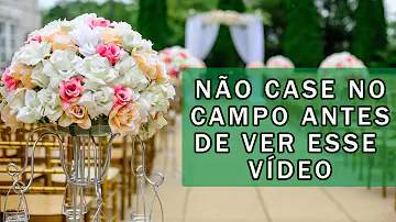 O que precisa para fazer um casamento no campo?