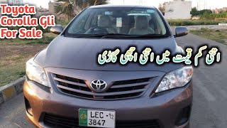 Toyota Corolla Gli 2012 Model For Sale In Lahore