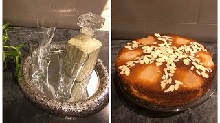 ‏كيكة ‏الاجاص & عصير الأفوكادو  Gâteau de poire ?& jus avocat Bizcocho de pera & zumo de aguacate?