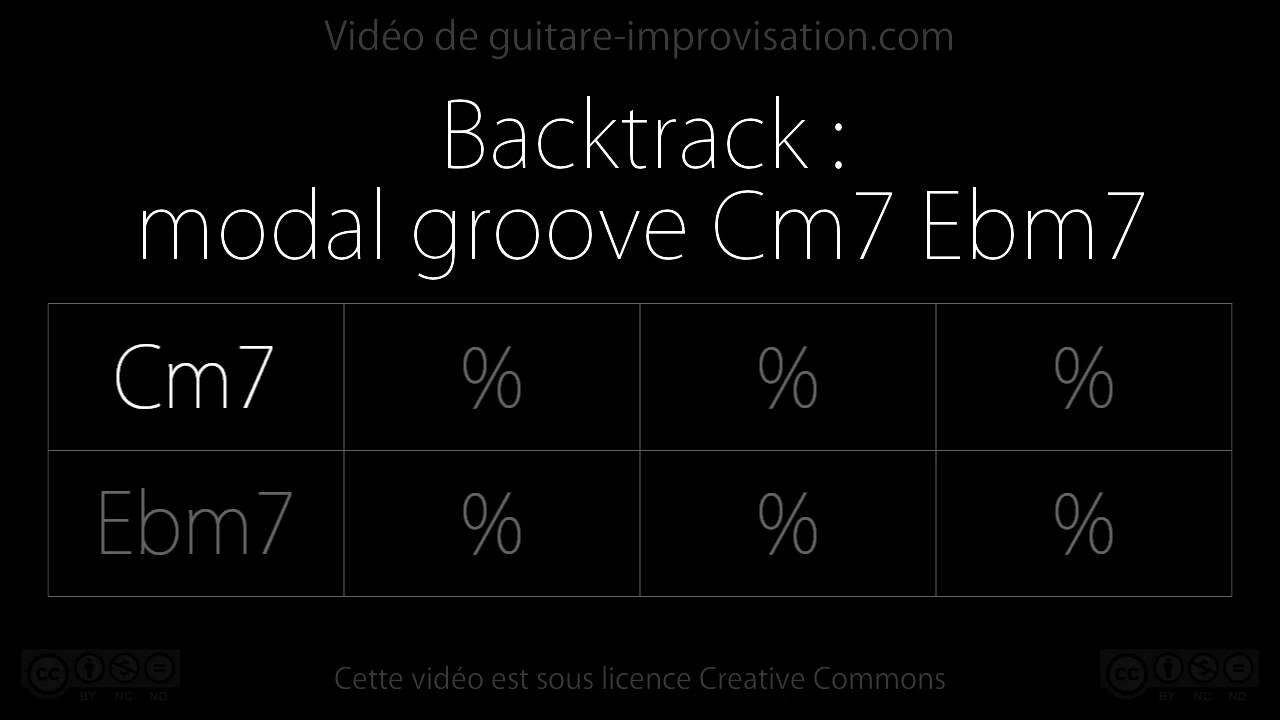 Modal groove Cm7 Ebm7 : Backing track auf YouTube ansehen Modal groove Cm7 Ebm7 : Backing track auf YouTube ansehen