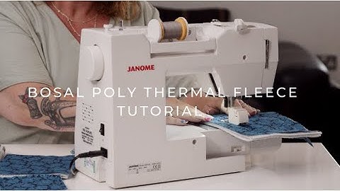 Bosal poly therm fleece wadding - Marent Crafts tutorial