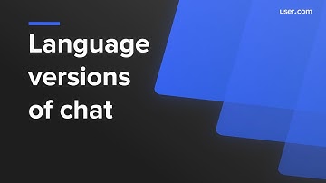 Language versions of chat in user.com
