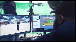 Behind the Scenes | Podcast Virtual Studio Created with Aximmetry & Unreal Engine