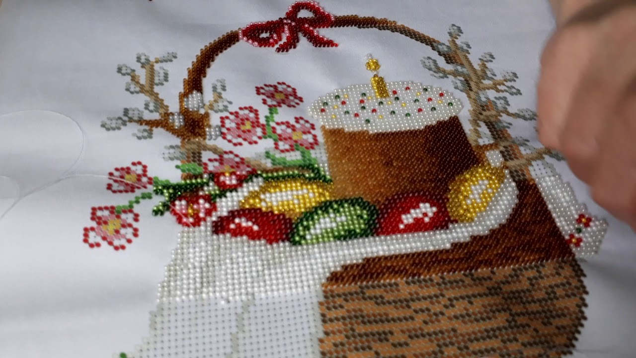 Как оформить пасхальный рушник? - YouTube