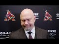 3/30/24 Crouse and Head Coach André Tourigny Speak to the Media Following Today's Game vs NY Rangers