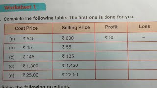 DAV Class 5 unit 11 worksheet 1 ।। Math class 5 chapter 11 worksheet 1 dav public school