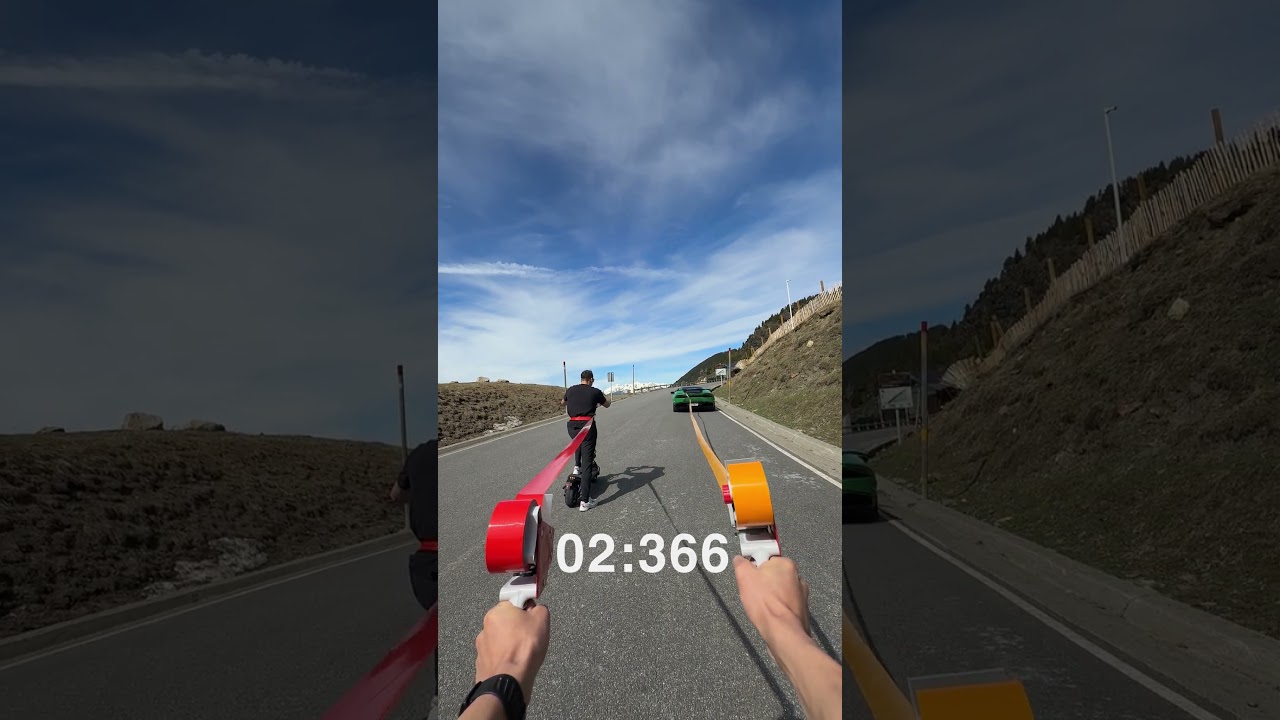 Rovoron S7 VS Lamborghini Huracán  #escooter #lambo #Rovoron #trottinette