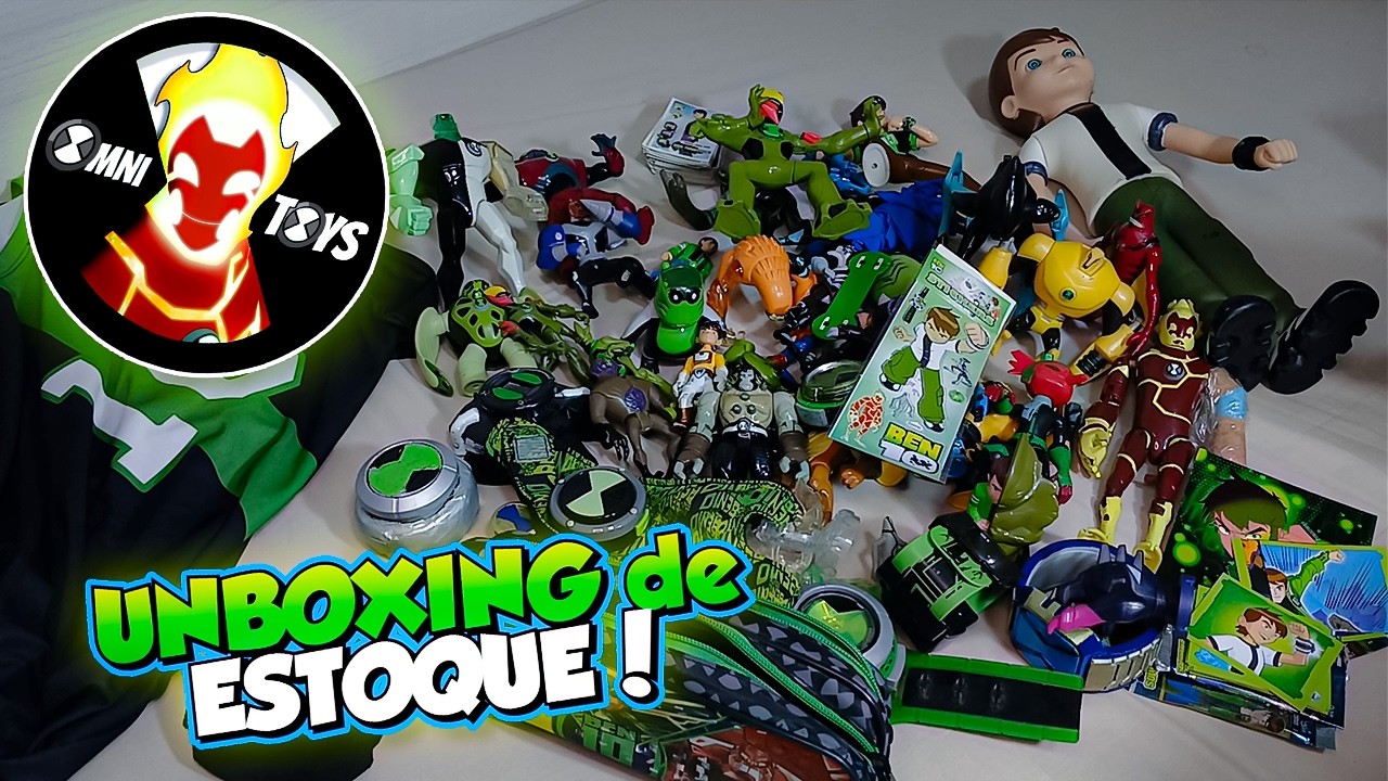 CHEGARAM BONECOS de BEN 10 PARA O ESTOQUE DA OMNITOYS!!