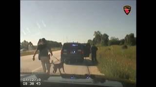 Car crash during traffic stop in Sheboygan County