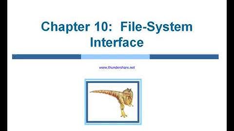 UNIT 6 - FILE SYSTEM - FILE CONCEPT