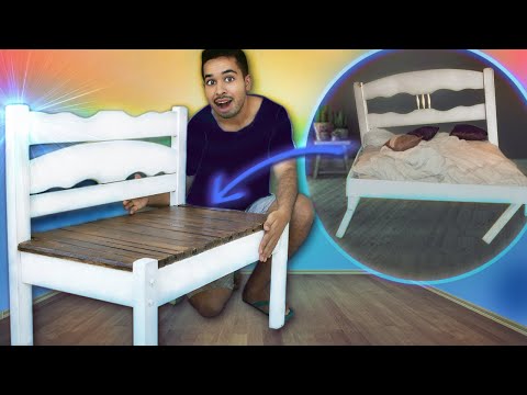 DIY How to make a BENCH with an OLD BED Step by step tutorial