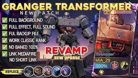FIX ULTI TANK! Script Skin Granger Transformer Megatron No Password - Full Effect & Sound With Logo