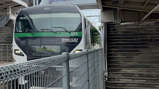 E257系OM-91編成 上りあずさ送り込み回送 日野春駅通過