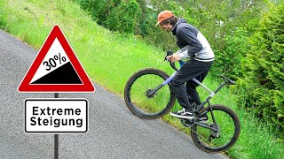 Aller steilste Straße Deutschland (30%) mit Fahrrad knacken!